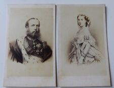 2 CDV photos of Napoleon III Maximilian and Charlotte Emperor Empress Mexico picture