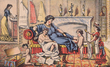 1870s L.I. Fisk & Co. Pure Soaps Women & Children Bath Victorian Trade Card picture
