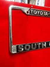 🇯🇵Toyota-Volvo🇸🇪🌊South Coast🐳License Plate Frame pre-owned. picture
