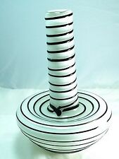 M Design Art Glass Huge Sneak Spiral Milke White Vase N0601 [Kitchen] picture