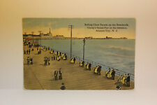 Postcard Rolling Chair Parade The Boardwalk Youngs Ocean Pier Atlantic City NJ picture