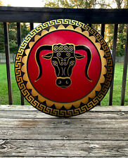 Brazen Bull Authentic Ancient Greek Hoplite Collectible Shield Medieval Gift picture