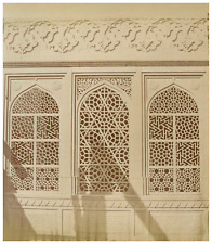 Samuel Bourne, India, Agra, Marble Screen Round Tomb of Emperor Akabar Vintage a picture
