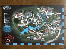 2012 Busch Gardens Williamsburg Howl-O-Scream Theme Park Map / Poster 11x16 picture