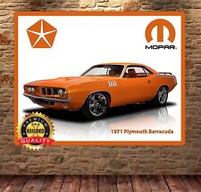 1971 Plymouth Barracuda - Mopar - Metal Sign 11 x 14 picture