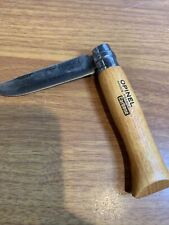Opinel No.8 Carbone Folding Single Blade Pocket Knife Made in France picture