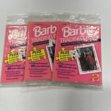 Barbie Fashion Trading Cards Lot of 3 Packs 1991 Vintage Sealed Mattel NEW BB2 picture