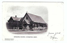Livingston Montana Episcopal Church 1906 Vintage Postcard picture