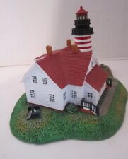 Danbury Mint West Quoddy Head Lighthouse Lubec Maine Vintage 1995 Figurine 4