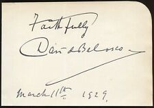 David Belasco d1931 signed autograph 3x5 Cut American Producer Madame Butterfly picture