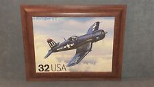 CORSAIR Classic American Aircraft 1997 32c Stamp Framed Canvas Art Print picture