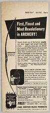 1954 Print Ad Paul Bunyan Archery Fiberglass Bows Minneapolis,Minnesota picture