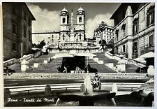 Rome Trinity of Monti Vintage B&W Photo Postcard, Unposted Card Bromofoto picture