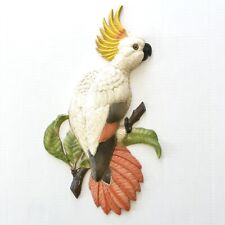 Vintage Retro Cockatoo Parrot Bird Burwood Products Wall Hanging - USA picture