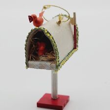 Vintage Christmas Paper Mailbox Ornament Decoration Treasure Master Taiwan Bird picture