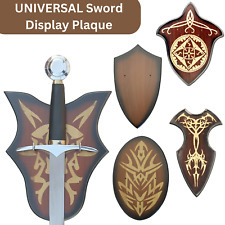 UNIVERSAL WALL DAGGER SWORD MEDIEVAL PAINTED DISPLAY PLAQUE W/ HARDWARE INCLUDED picture