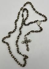 Filigree Capped Catholic Rosary Nearly 25