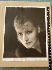 GRETA GARBO CLARENCE SINCLAIR KOBAL COLLECTION MARKED/STAMPED 16X20 B&W PHOTO picture