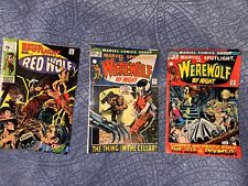MARVEL SPOTLIGHT #1,#3,#4 1972 1ST APP OF RED WOLF  & 3RD APP  WEREWOLF BY NIGHT picture