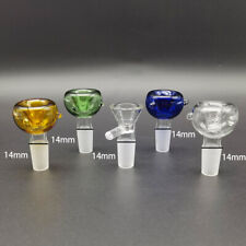 5Pcs/Set 14mm Male Bowl Piece Set for Water Pipe Glass Bong Smoking Pipe picture