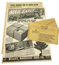 Sears Roebuck World War II Advertisement Order Forms Envelopes Home Front picture