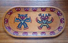 Vintage Panamanian Wooden Tray. Coclé Indian Culture. 1956. picture