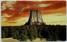 Postcard - Devils Tower, Wyoming at Sunset, USA picture