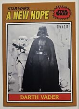 Rare Topps TBT DARTH VADER A New Hope Bronze SP #ed 5/10 picture