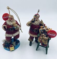 Busy Man’s Pause & Hospitality 1999 Coca Cola Ornaments picture