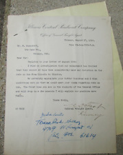August 17 1910 Business Letterhead Letter Illinois Central Railroad Company picture