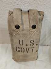 Vintage U.S Govt. Canvas Bag With Water Bottle  picture