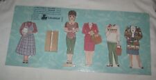 Vintage Bethany Farms Wooden Paper Doll Set ~ Longaberger Basket Consultant New picture