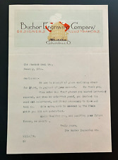 1914 Bucher Engraving Company Columbus Ohio Correspondance Letter re:Order picture