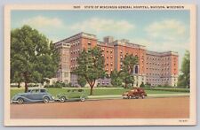 Madison Wisconsin, State General Hospital, Vintage Postcard picture
