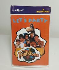 Vintage THE FLINTSTONES Movie Party Invitations BRAND NEW SEALED Pack Of 8 picture