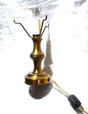 Vintage Solid Brass Electric Desk Boudoir Candlestick Lamp Base 8.75