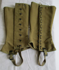WWII US Army men's leggings / spats / gaiters 3R 1942 picture
