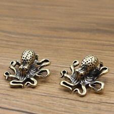 Brass Octopus Figurines Small Statue Home Ornaments Gift Animal picture