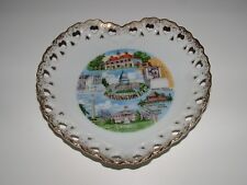 Heart Shaped Decorative Plate, Washington DC Decor, Age Unknown, pre-owned picture