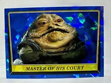 2023 Topps Chrome Sapphire Star Wars Return of Jedi Master Of Court Jabba Blue picture