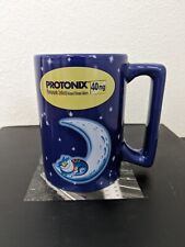 PROTONIX Pharmacy Drug Rep Doctor 40mg IV Blue Coffee Mug VG+  🆓📬 picture