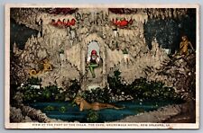 Postcard View Foot of Falls The Cave Grunewald Hotel New Orleans LA.   E 23 picture