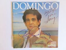Signed Autographed CD Booklet Placido Domingo - My Life For A Song picture