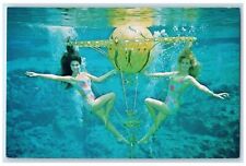 c1960s Two Lovely Mermaids Underwater Show Weeki Wachee Springs Florida Postcard picture