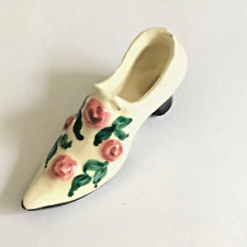 VINTAGE TINY FLORAL SHOE POINTED TOE 2 3/4