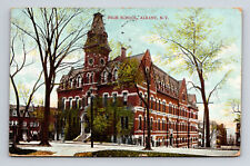 c1908 High School Printed in Germany Albany New York NY Postcard picture