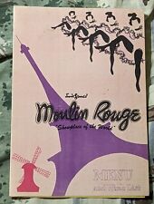 Vintage Frank Sennes' Moulin Rouge Night Club Menu & Wine List Hollywood CA picture