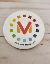 Authentic Licensed Mattel 2015 Button Pin View-Master Logo Promo Collectible picture