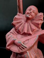 Vtg 30s Figural Pierrot Playing Lute Lamp by APT Novelty Co Frankart Competitor  picture