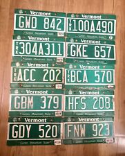 Bulk Lot Of 10 Vermont License Plates Craft Condition Green Mountain State picture